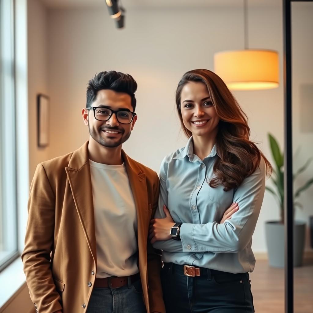 LGBTQ+ couple celebrating their online wedding ceremony